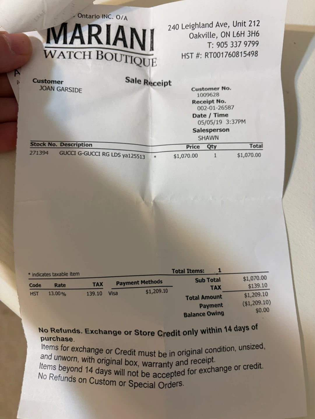 Gucci G-Gucci RG LDS Watch - photo 3