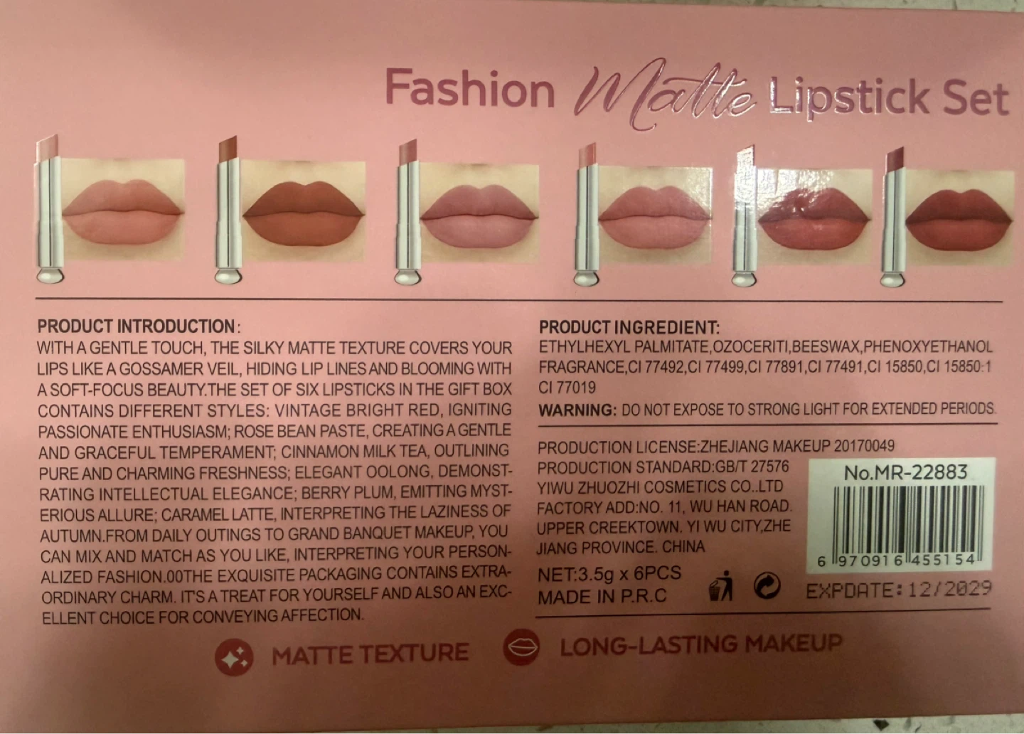 Miss Royal Matte Lipstick Set - photo 4