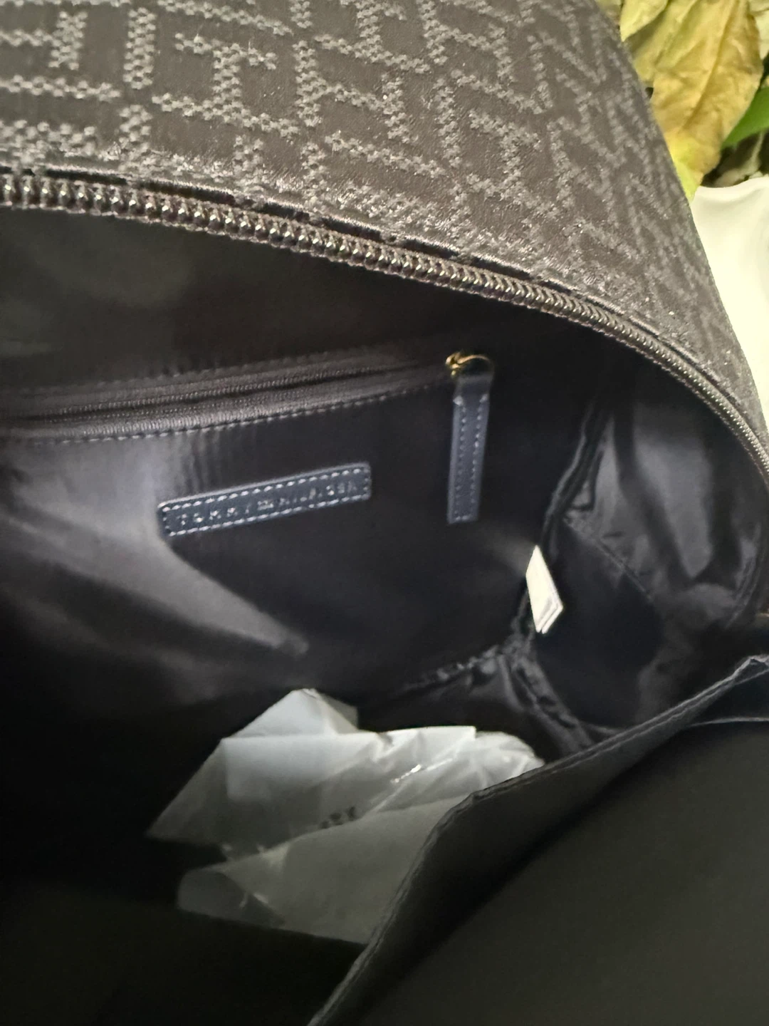 Tommy Hilfiger Black Monogram Backpack - photo 5