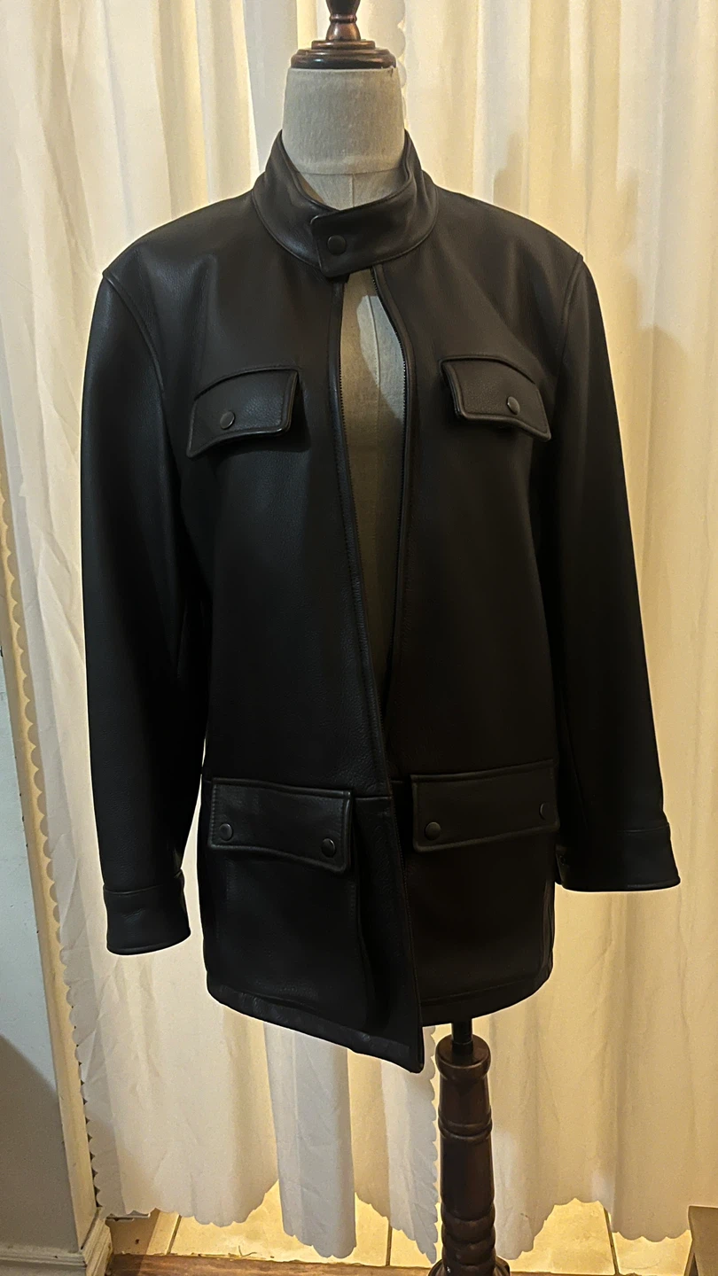 REILLY & OLMES Thinsulate Leather Jacket - Size M - Brand new