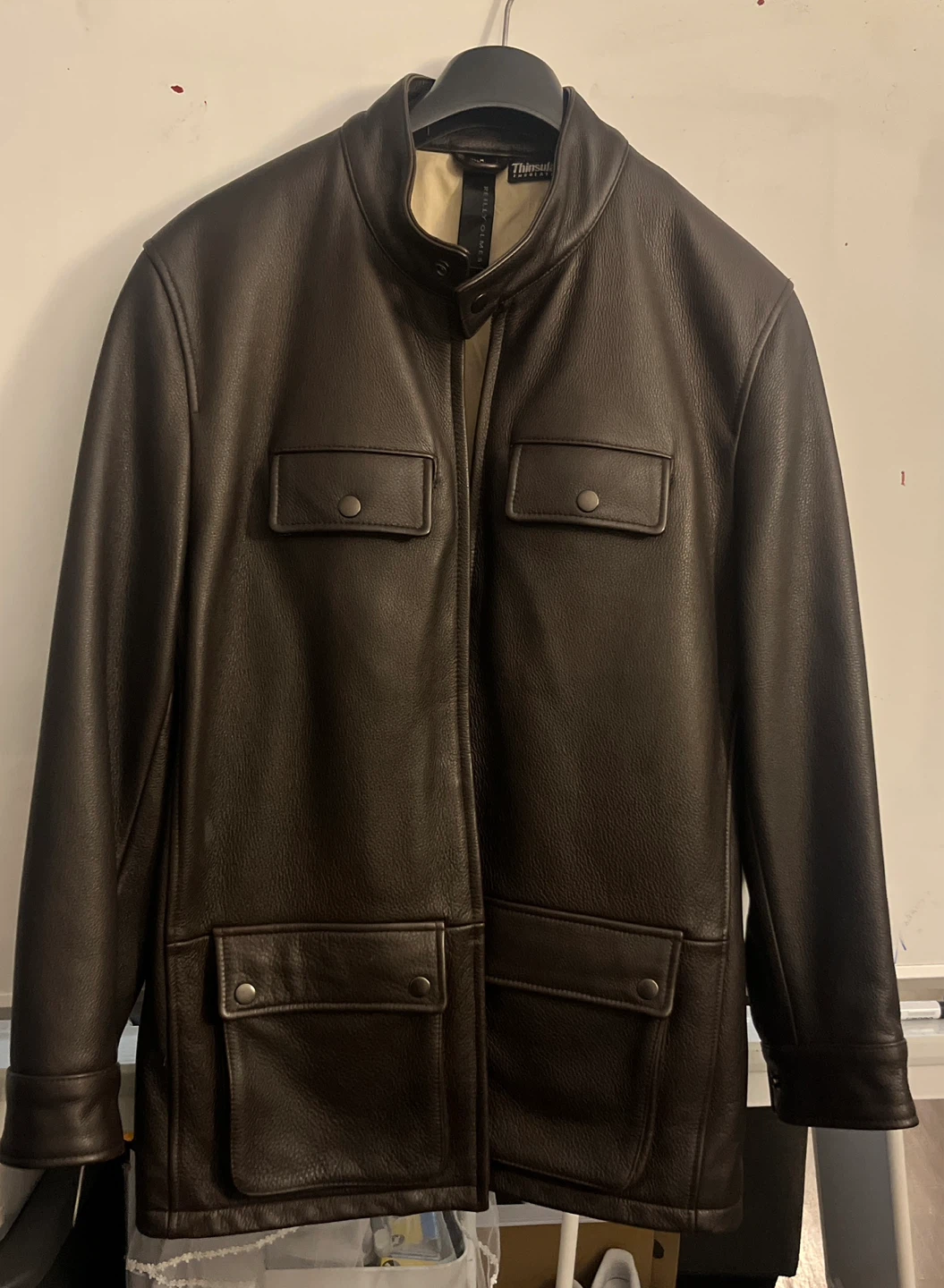 REILLY & OLMES Thinsulate Leather Jacket - Size M - Brand new - photo 5