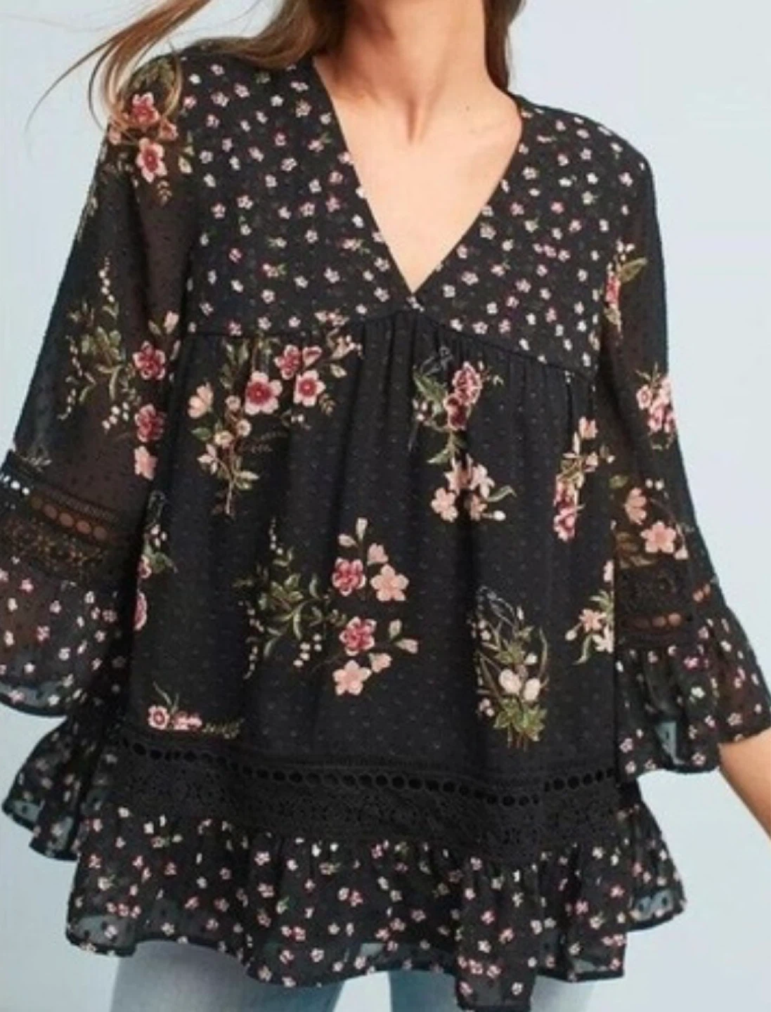 Maeve “Steffy bell sleeves” Blouse - XSmall