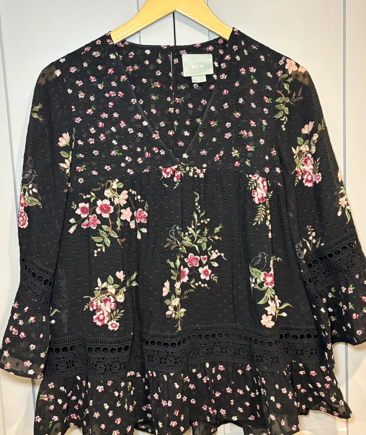 Maeve “Steffy bell sleeves” Blouse - XSmall - photo 3
