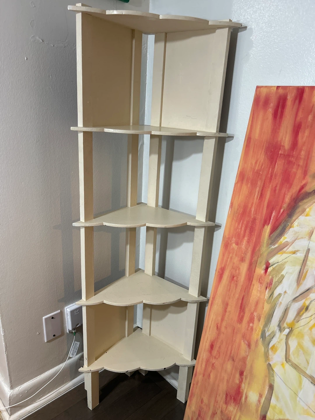 Cream 5-Tier Corner Shelf Unit - photo 3