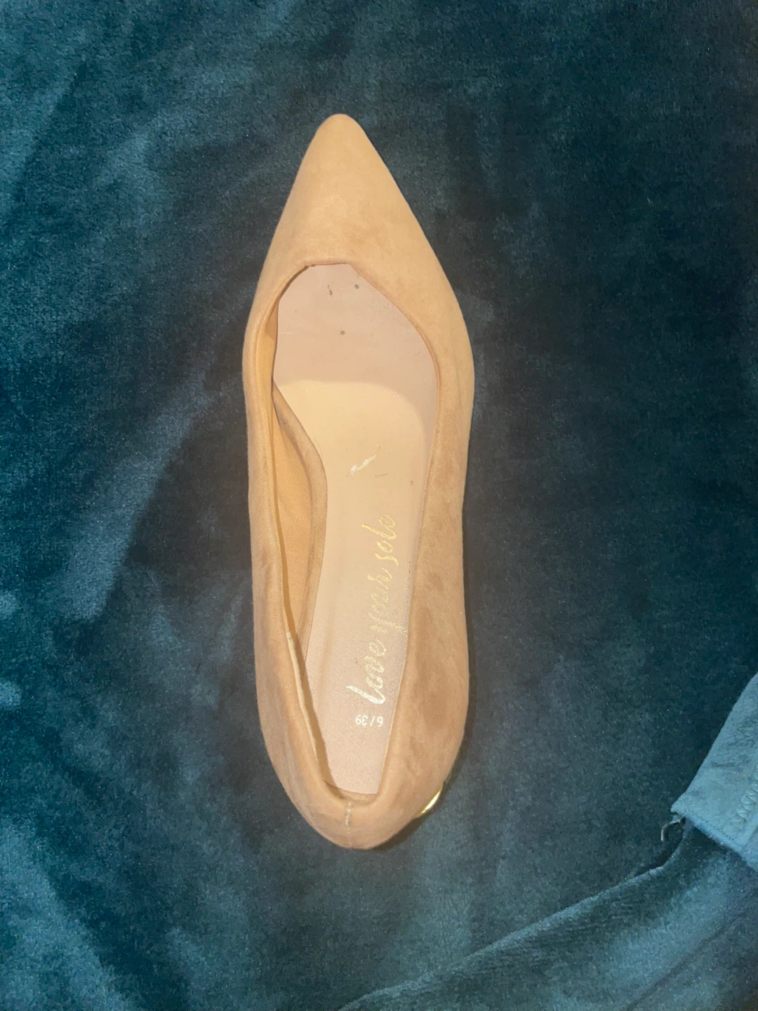 Love Your Soles Pink Suede Block Heel Pumps Size 6.5/39 - photo 2