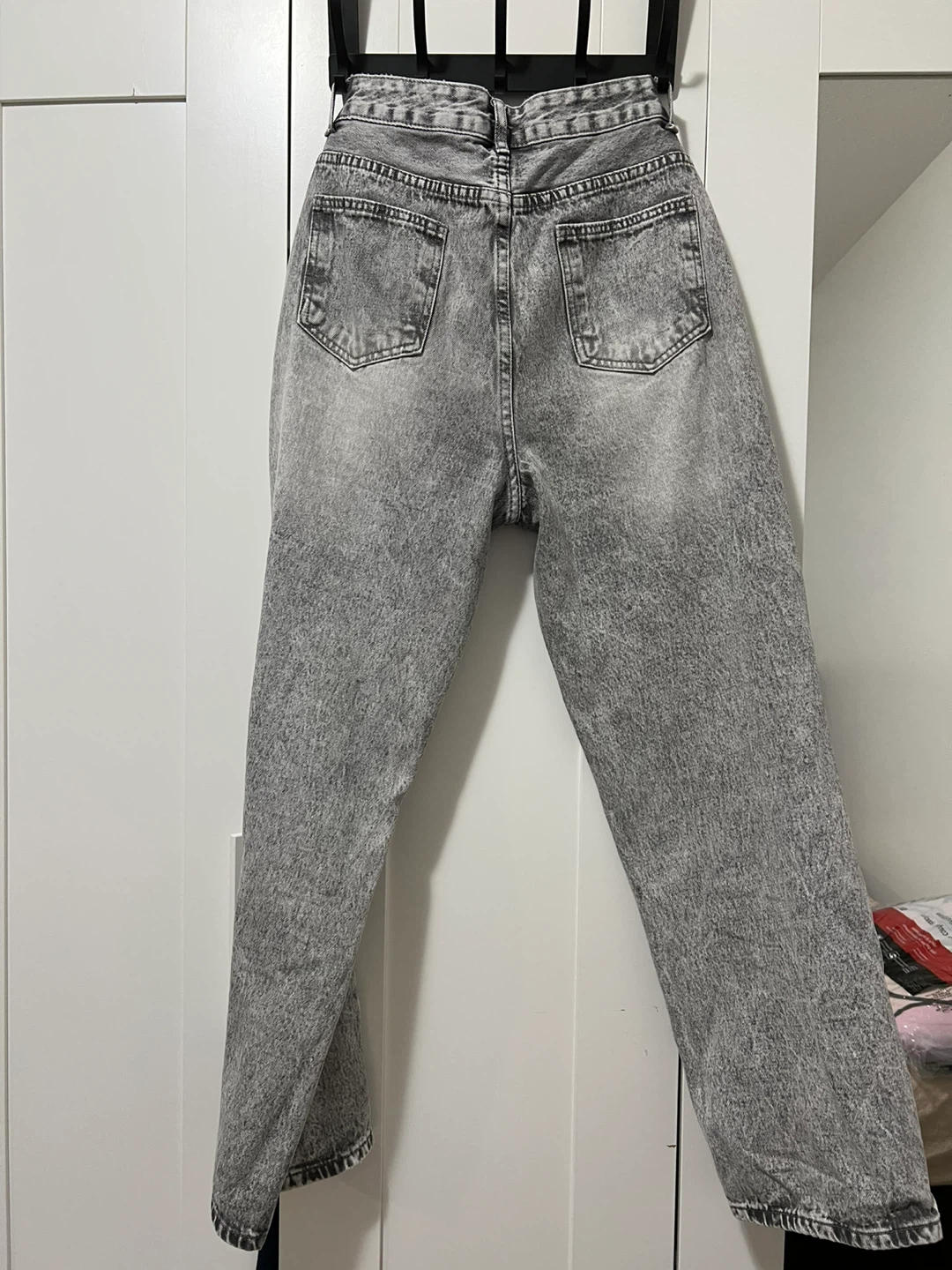 Grey Acid Wash Denim Jeans - photo 3