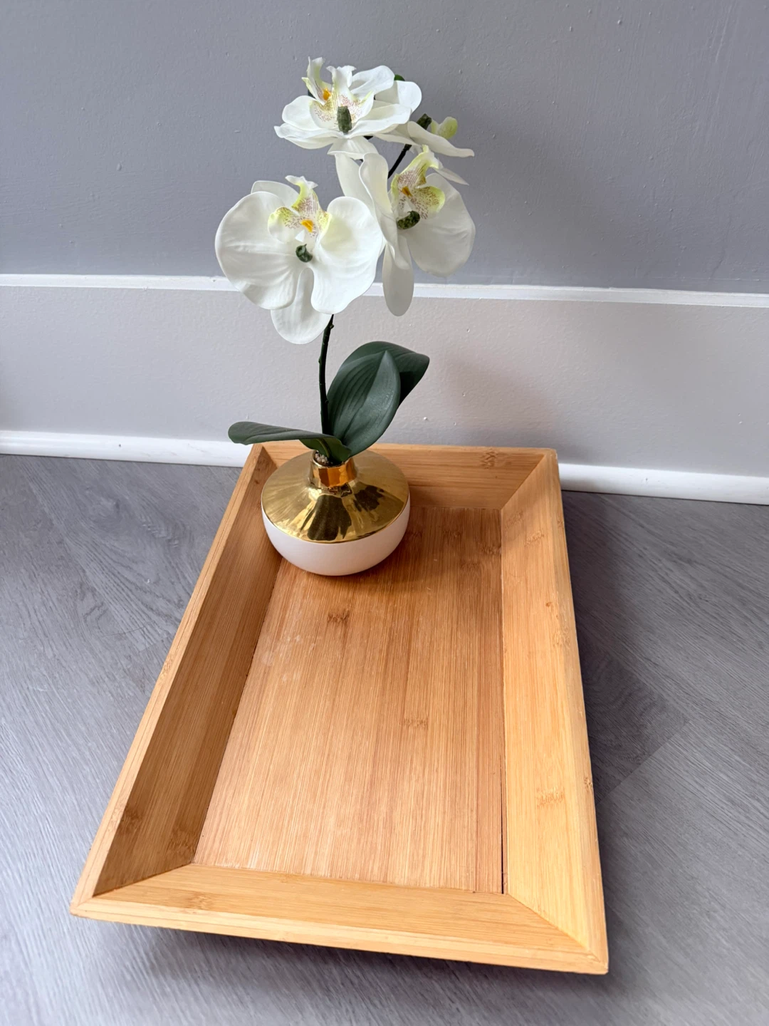 Decor orchid and tray