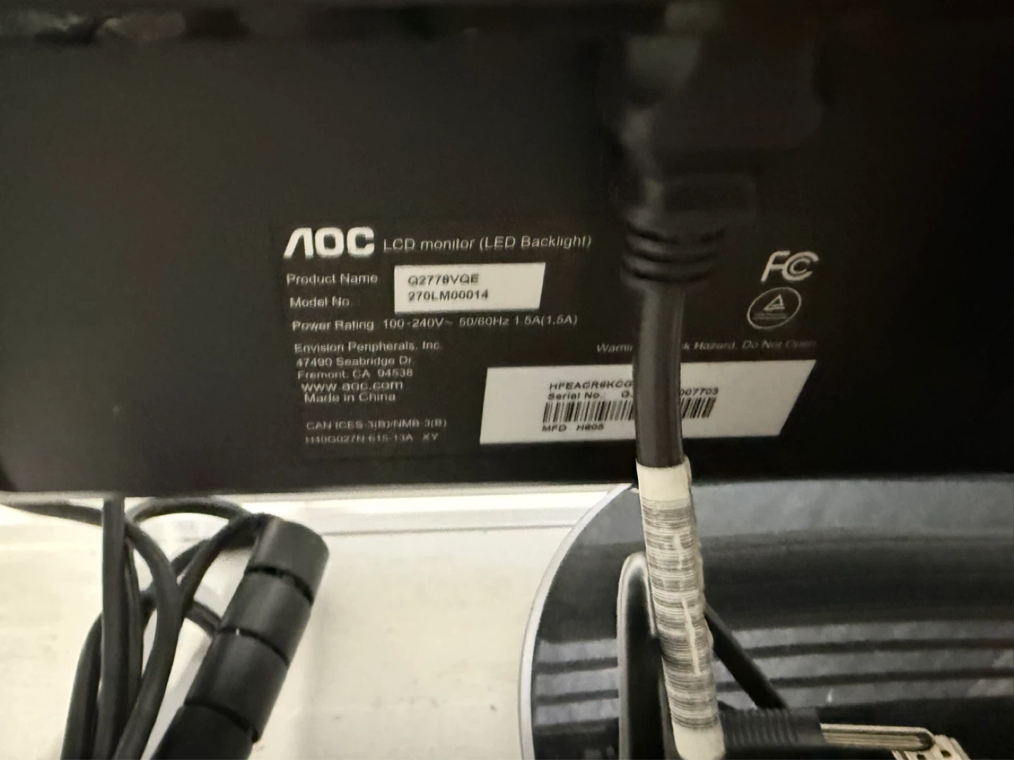AOC Q2778VQE LCD Monitor - photo 2