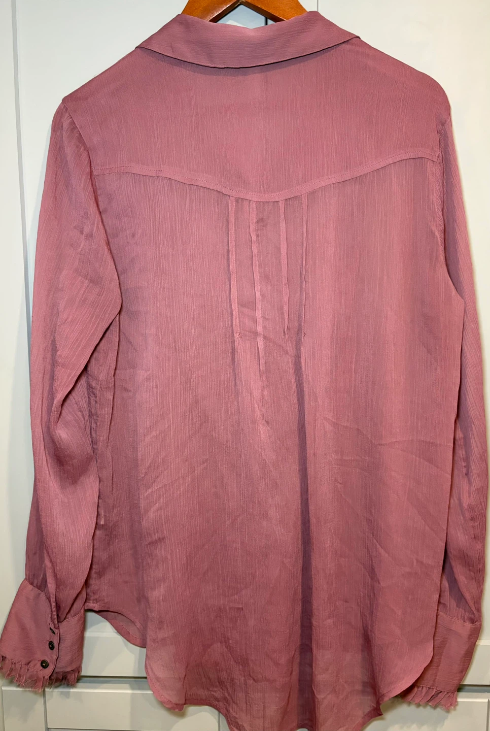 Free People sheer Rose Ruffle Button-Up Shirt - photo 4