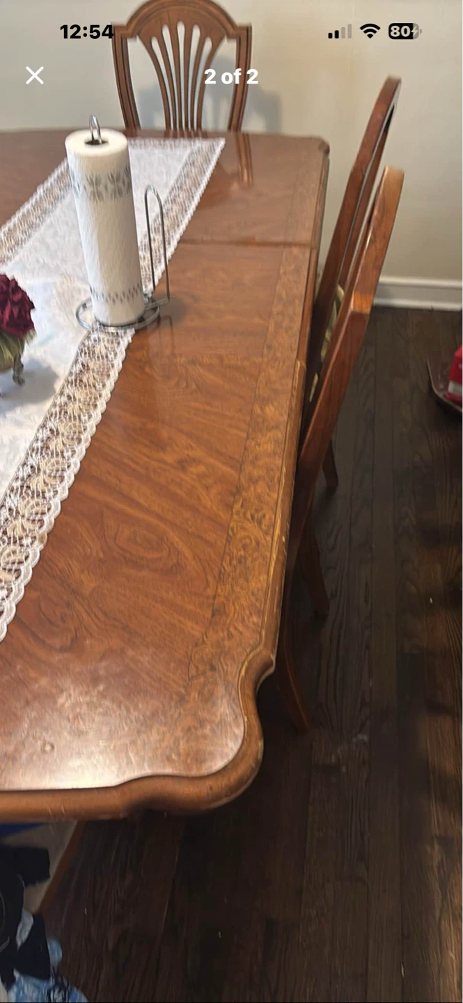 Wooden Dining Table and Chairs Set