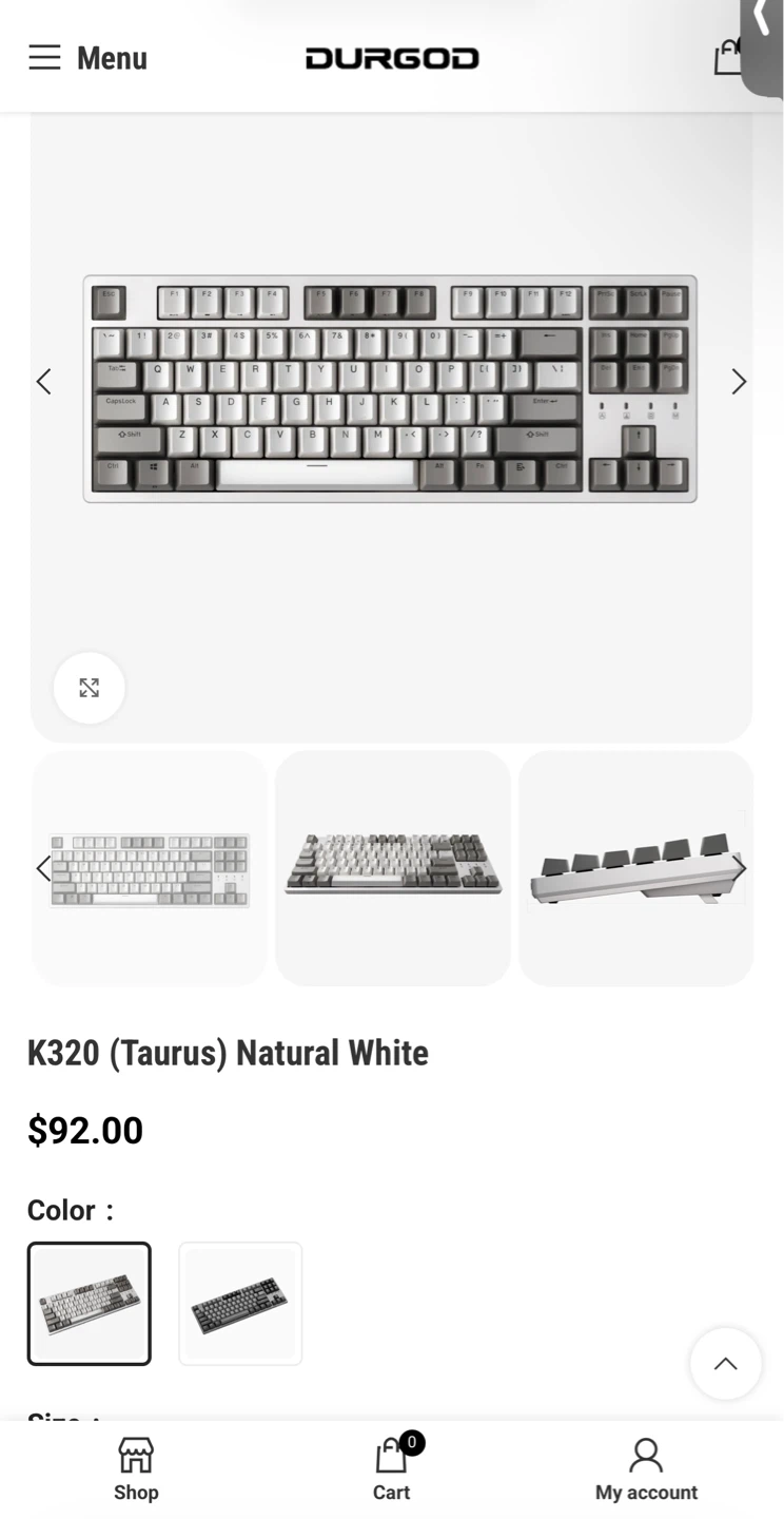Durgod K320 (Taurus) Mechanical Keyboard - photo 2