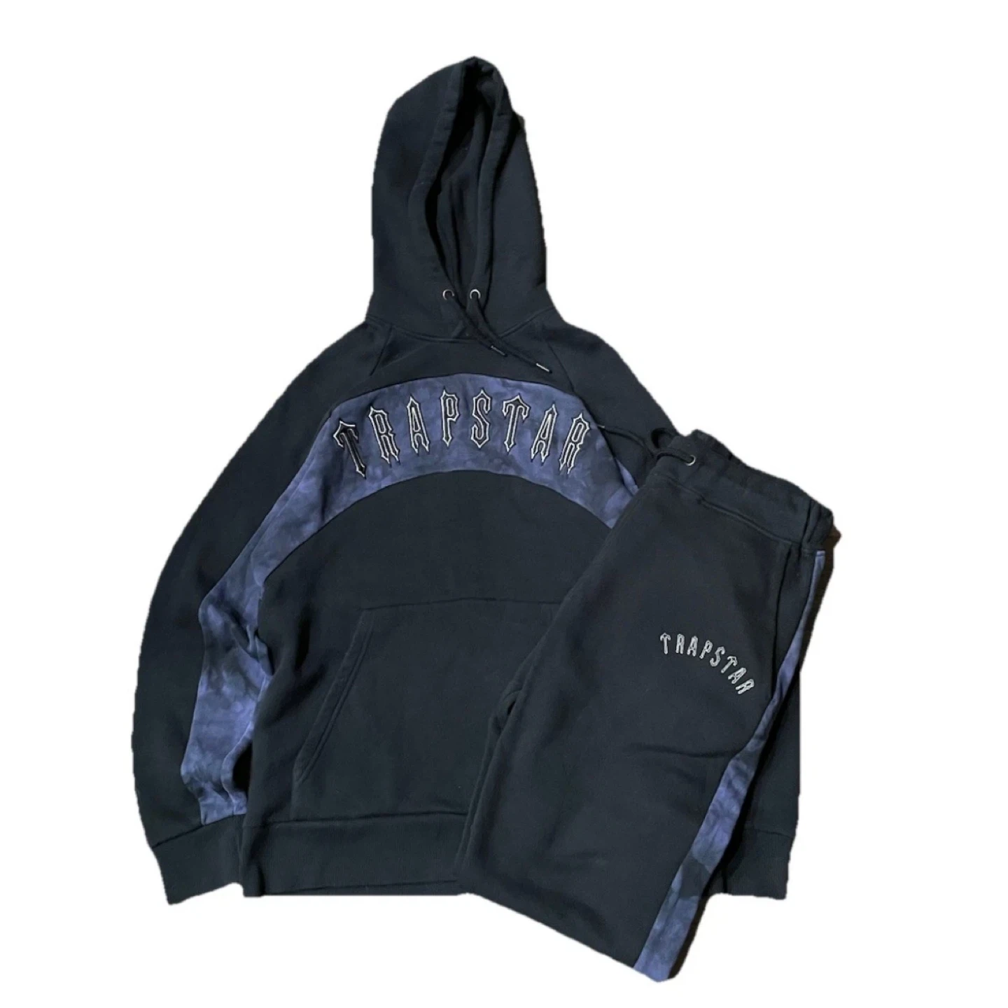 Trapstar Black Hoodie and Jogger Set