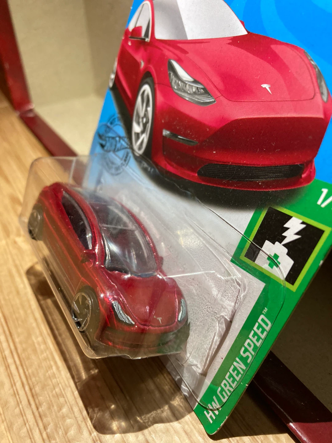 Hot Wheels / Tesla Model 3 / Red - photo 2