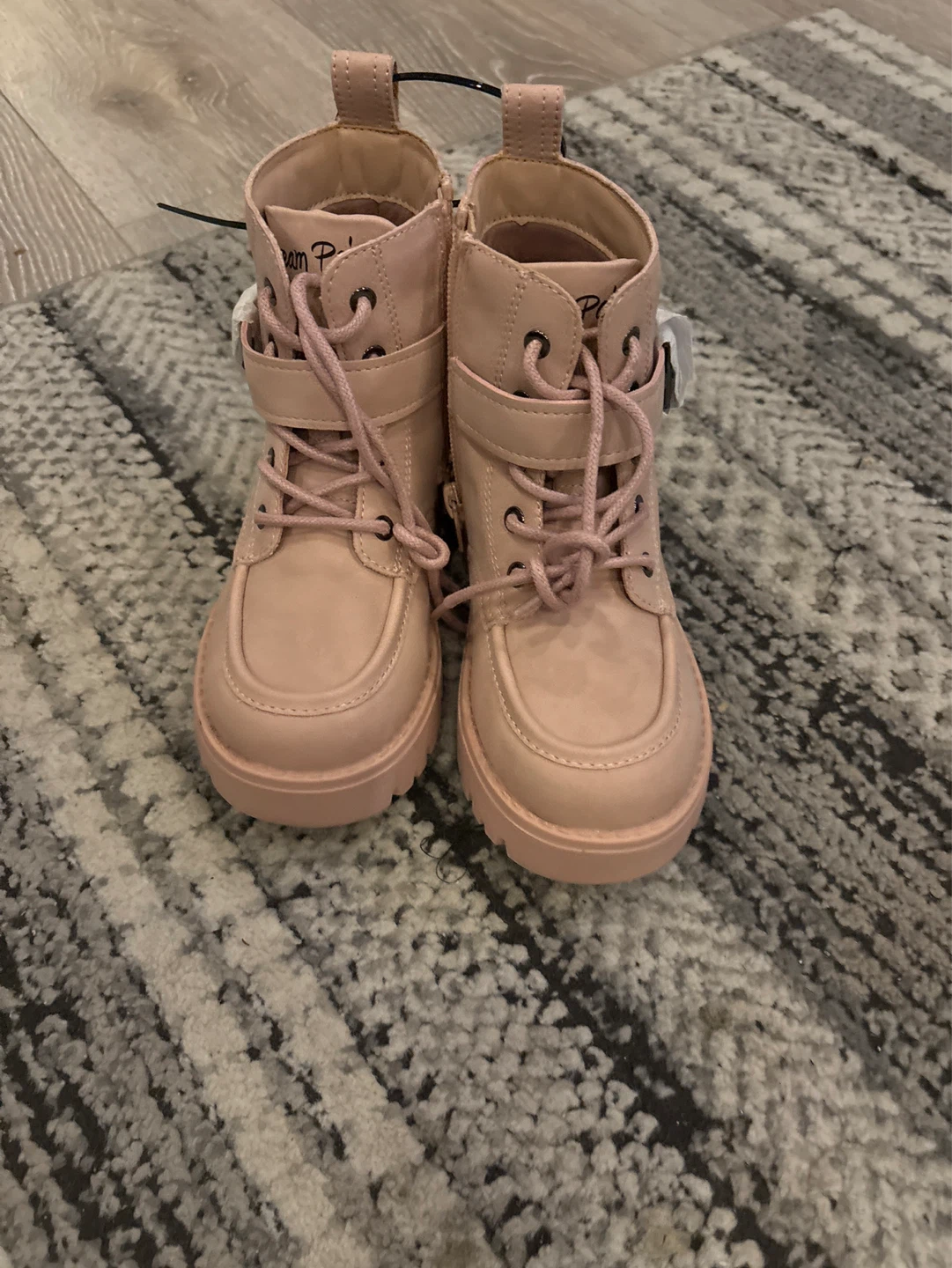 Brand New Pink Combat Boots size 11