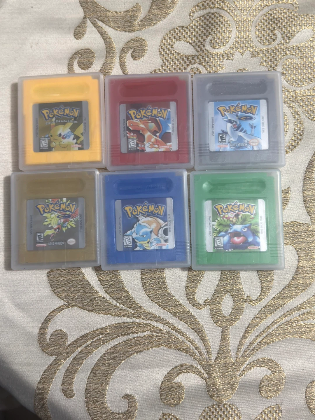 Pokemon Game Boy Color Games Lot With Save Files