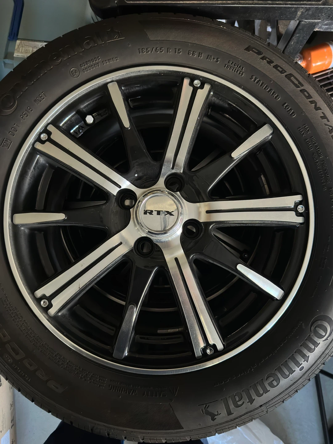 RTX Alloy Wheels with Continental Tires 185/65 R 15