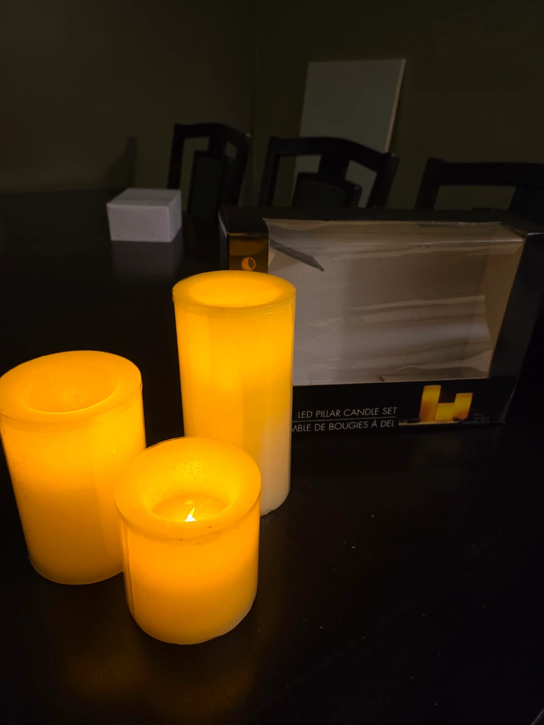 LED Pillar Candle Set