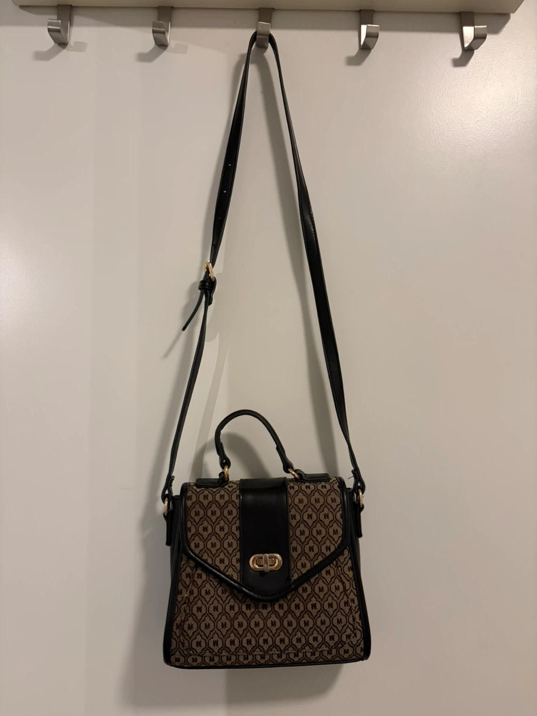 MOUSSY / Brown and Black Satchel Handbag - photo 2