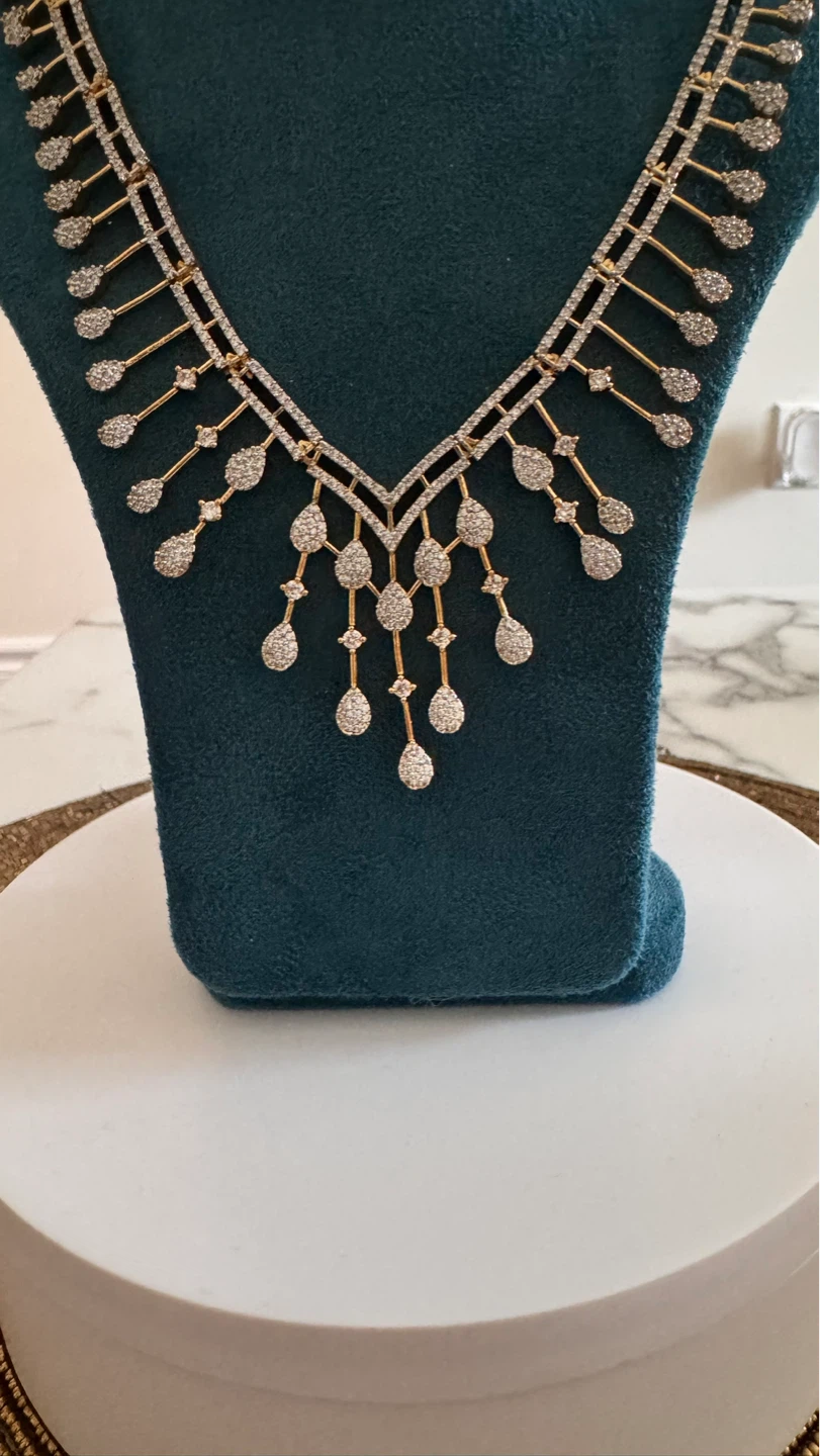 AD nano setting Necklace and Earring Set - photo 4