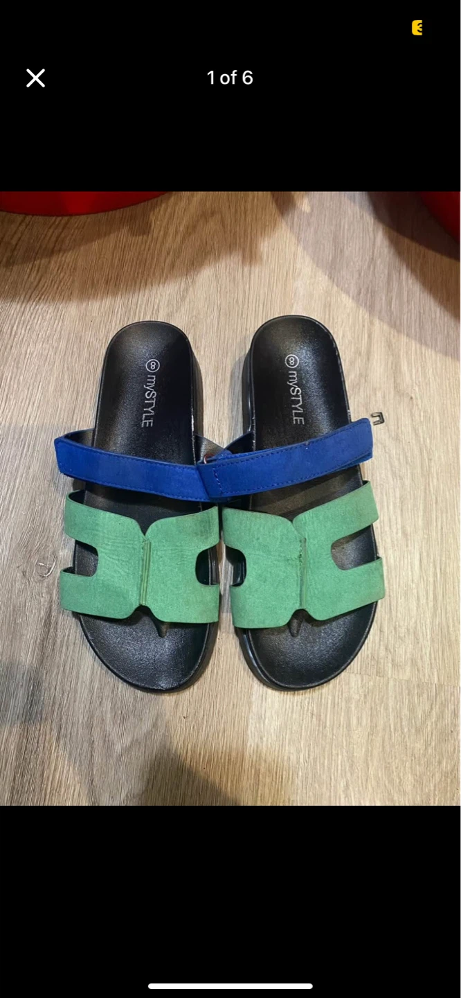 MyStyle Sandals - Blue and Green