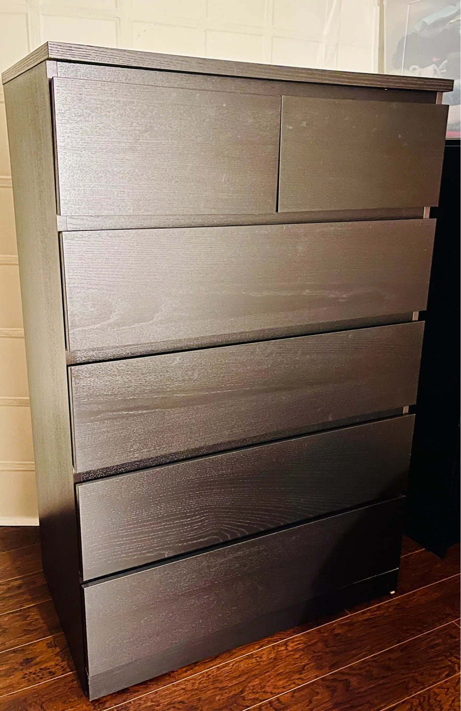 Black 6-Drawer Dresser - photo 2