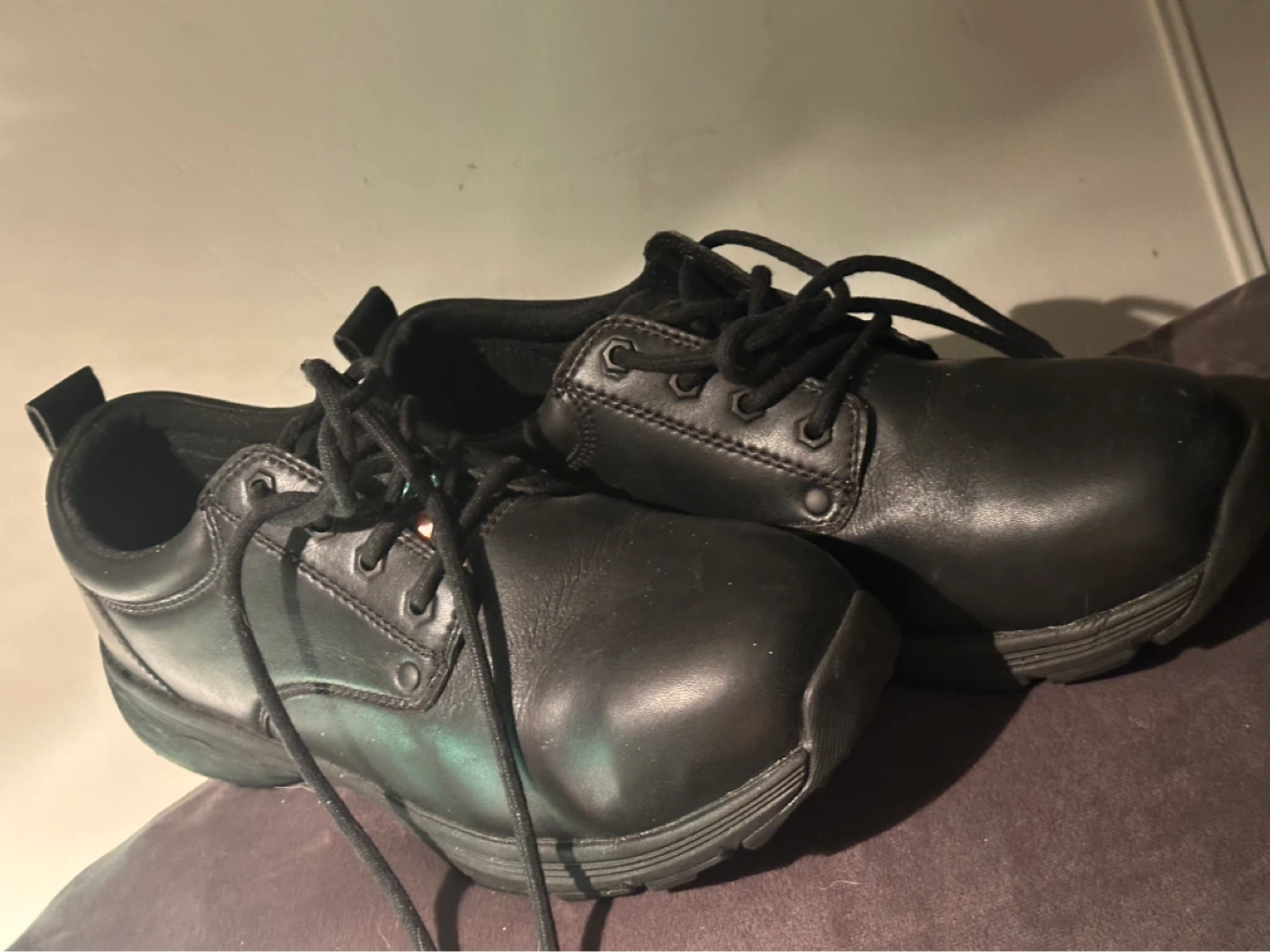 workload mens size 10 steel toe shoes