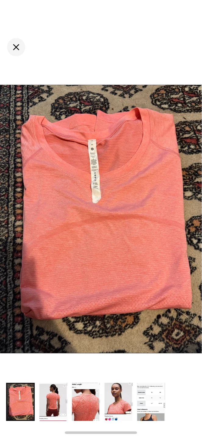 Lululemon Swiftly Tech Short Sleeve Shirt