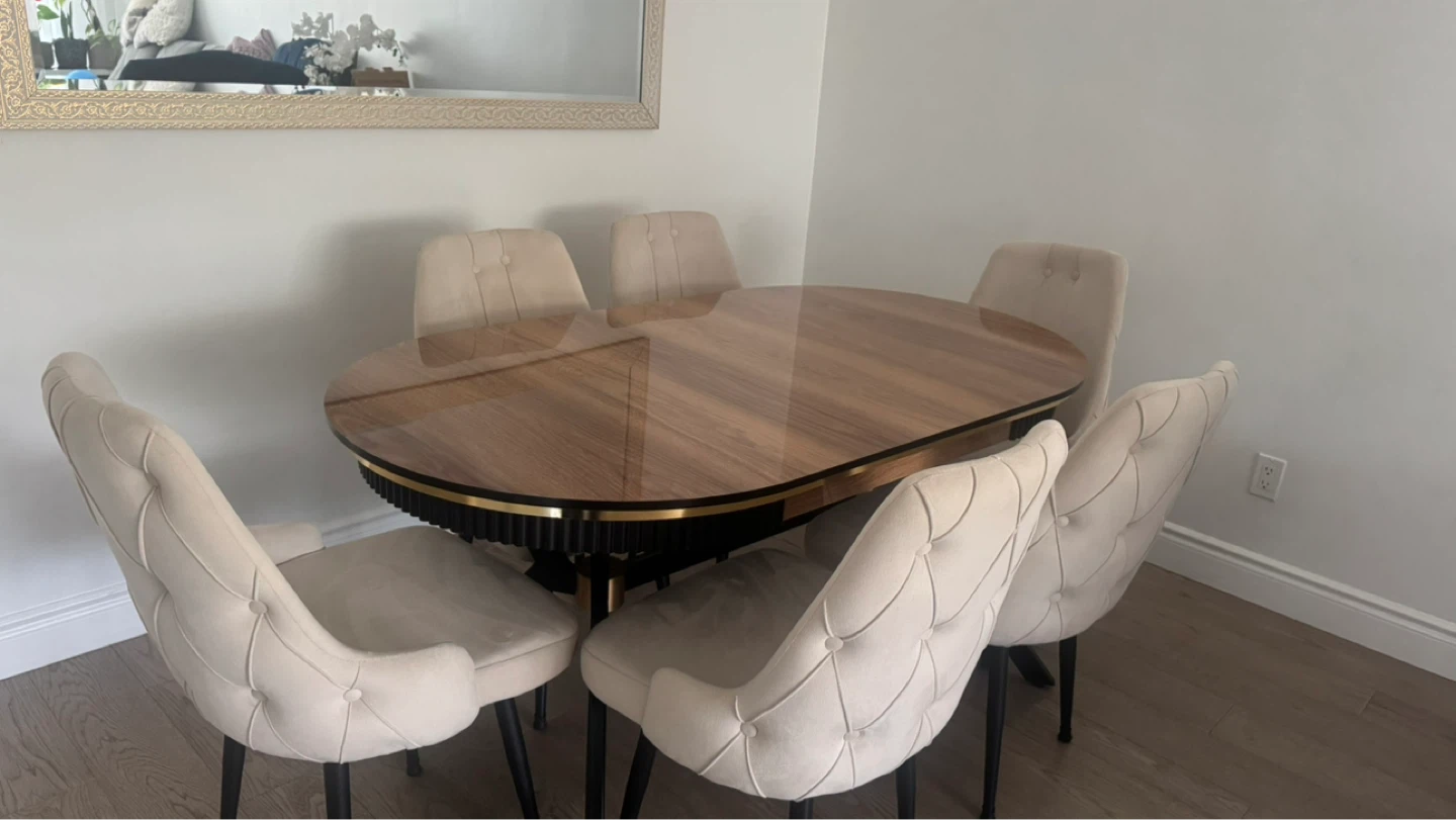 Dining table & 6 chairs - photo 3
