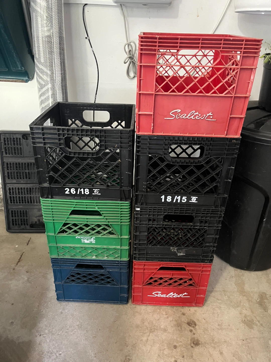 7 Milk Crates