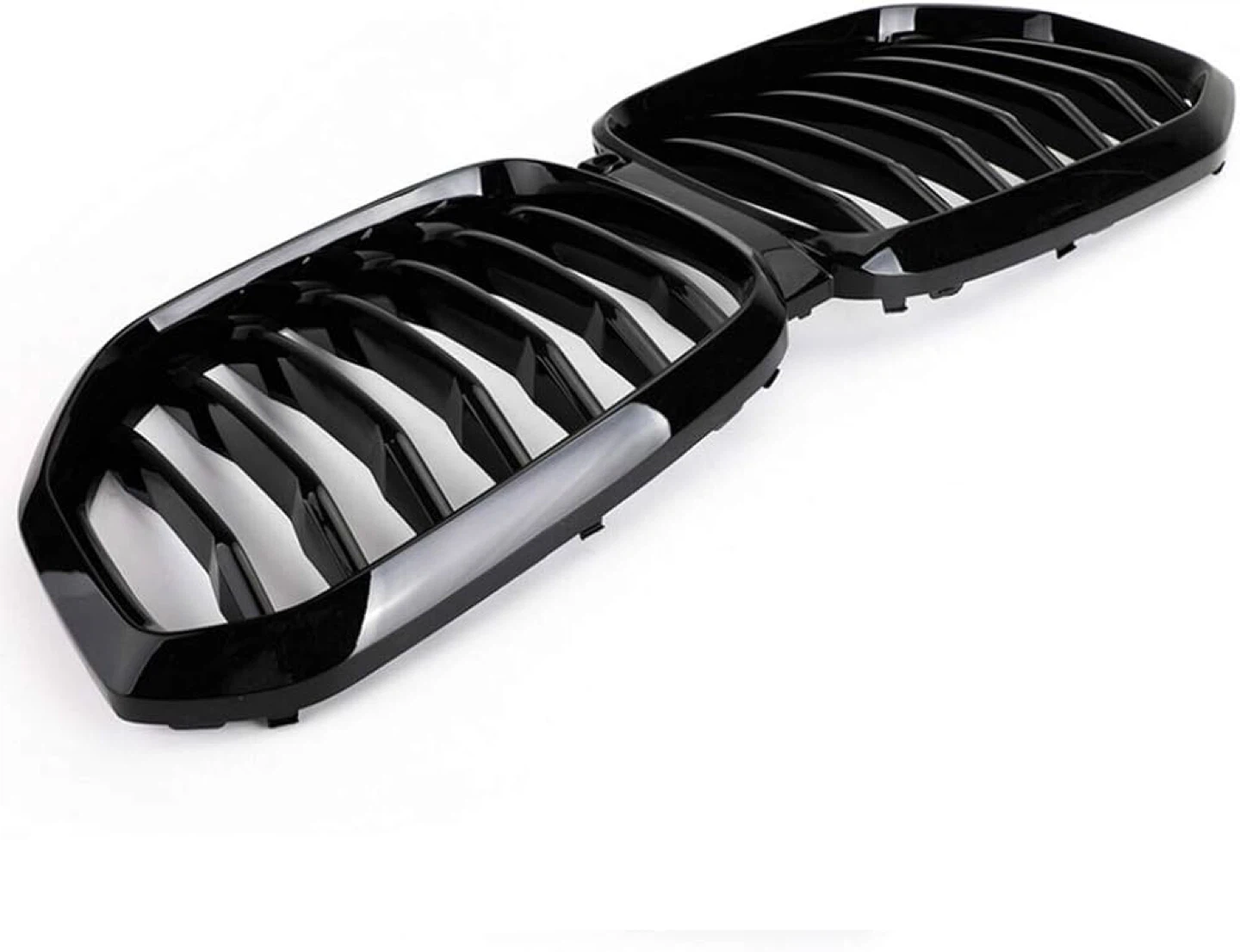 Gloss Black Single Line Front Grill Kidney Grille For BMW X5 G05 - photo 2