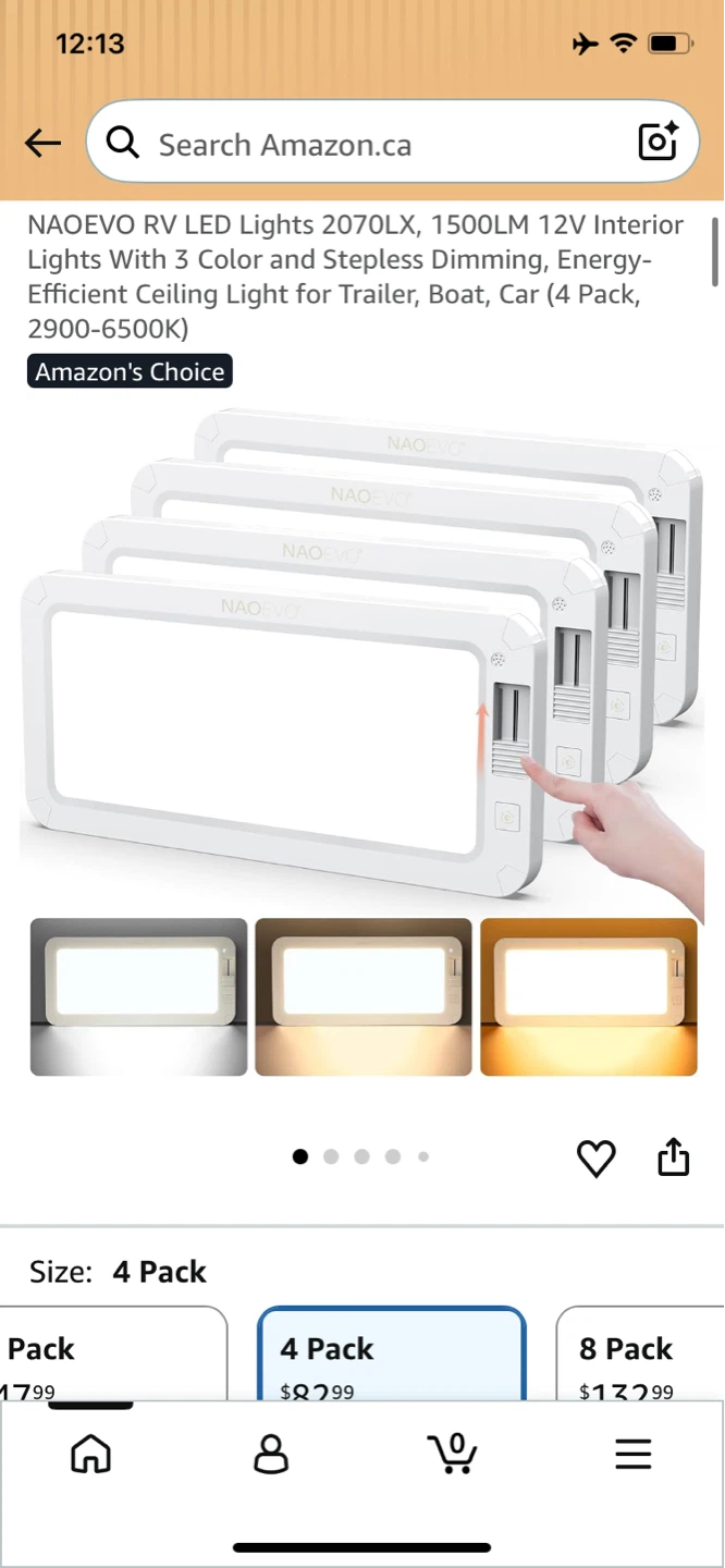 RV LED Interior Lights - 4 Pack