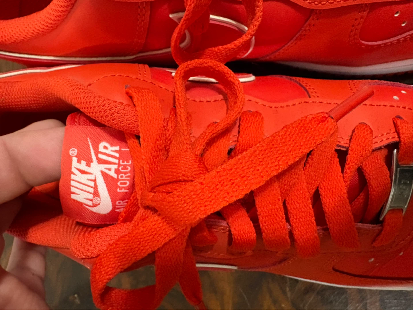Nike Air Force 1 Red Sneakers Size 12 - photo 3