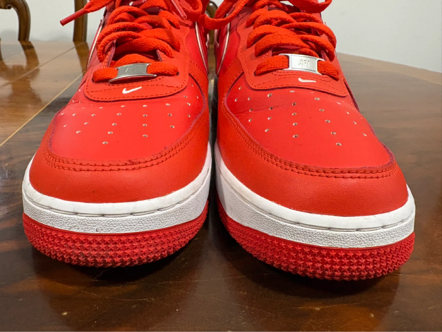 Nike Air Force 1 Red Sneakers Size 12 - photo 2