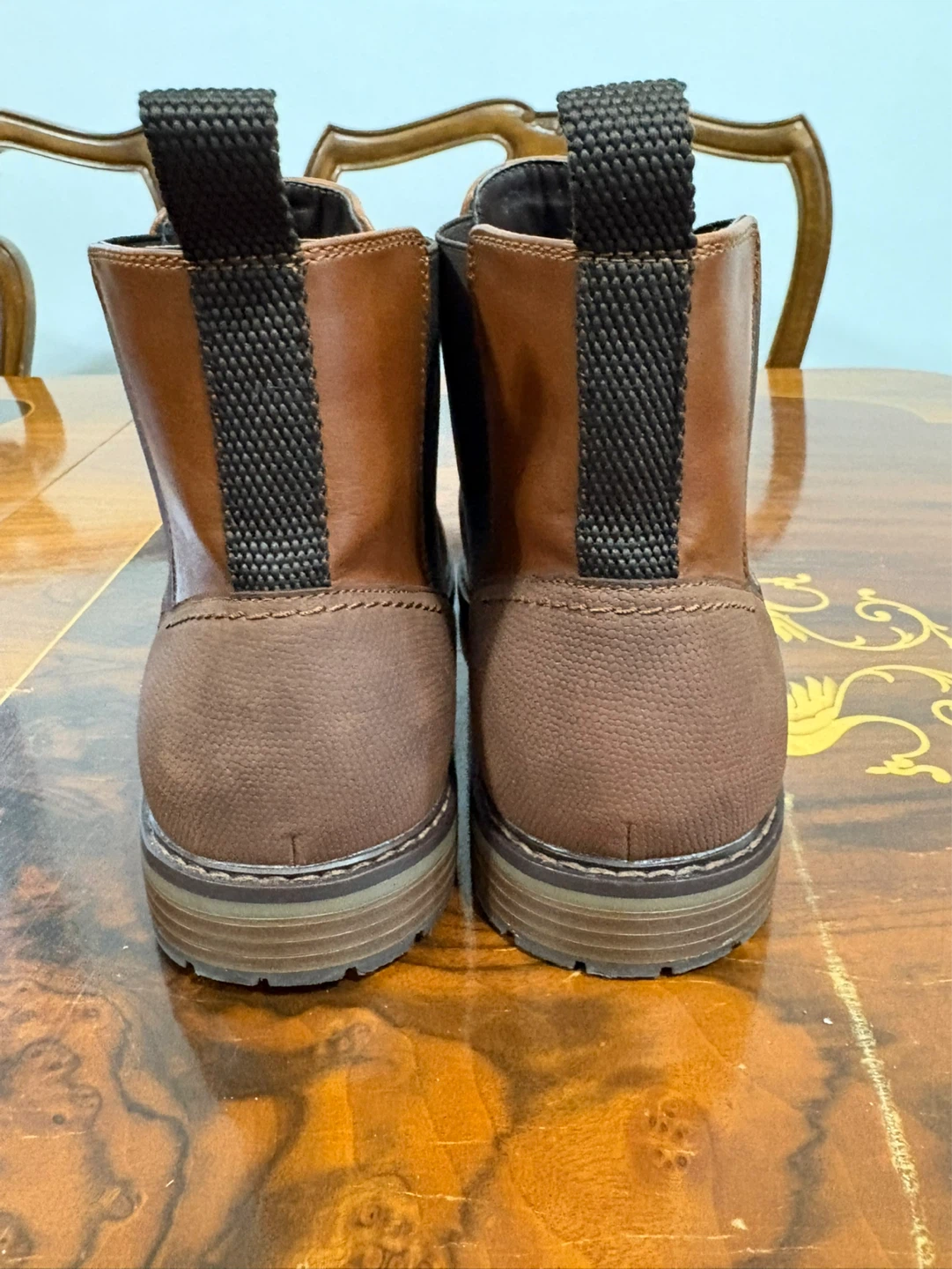 Call It Spring Men's Brown Faux Leather Chelsea Boots - Size 11 - photo 3