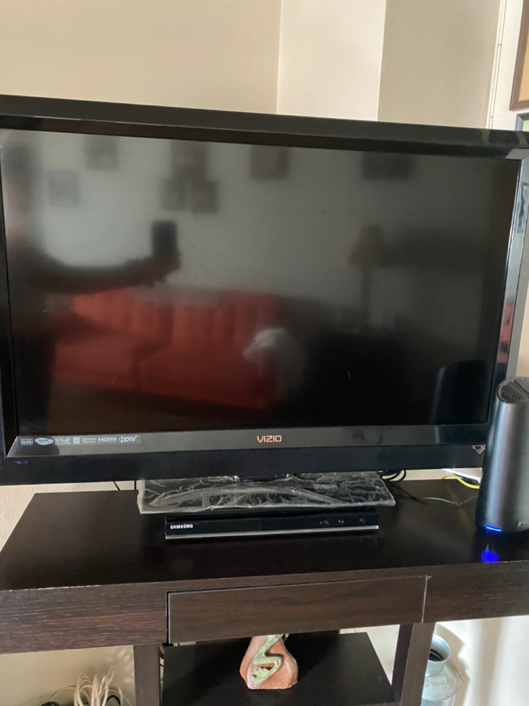 Vizio 37" Flat Screen TV - Samsung placer and Fire Stick