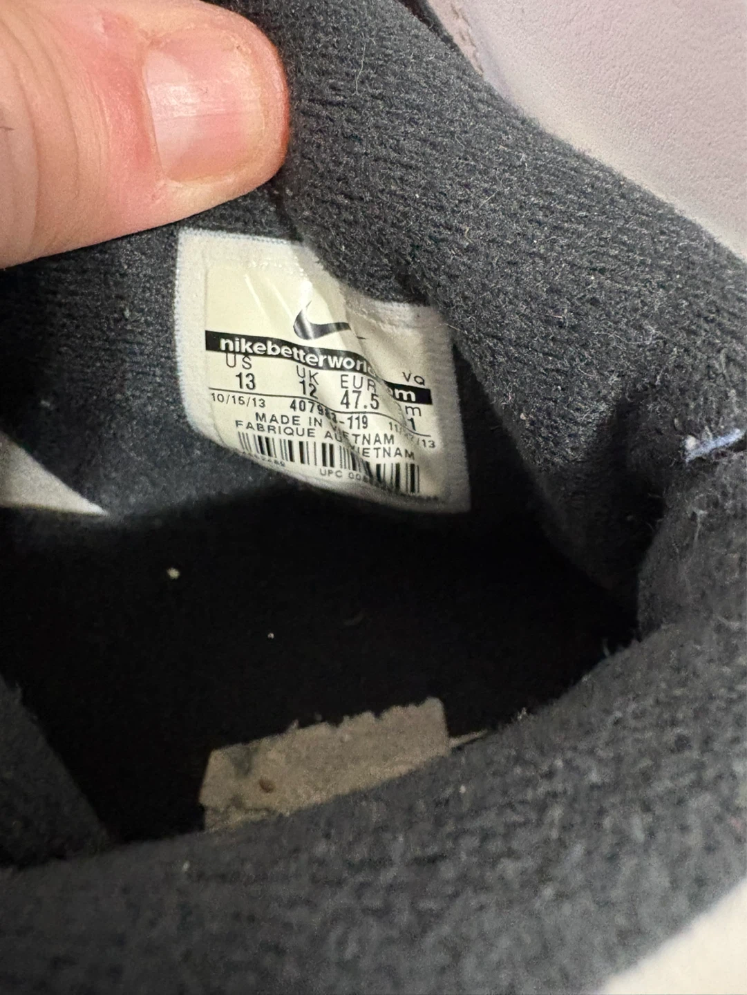 Nike White High-Top Sneakers - Size 13 - photo 5