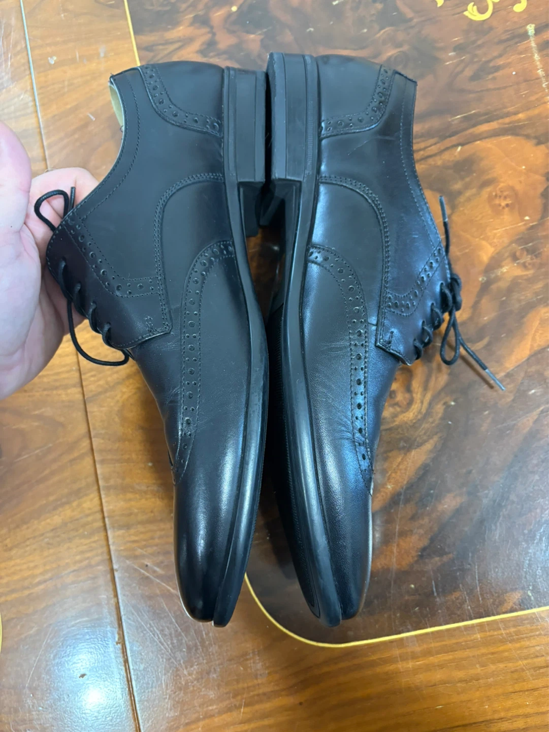 ALDO Men's Black Wingtip Oxfords - Size 12 - photo 4
