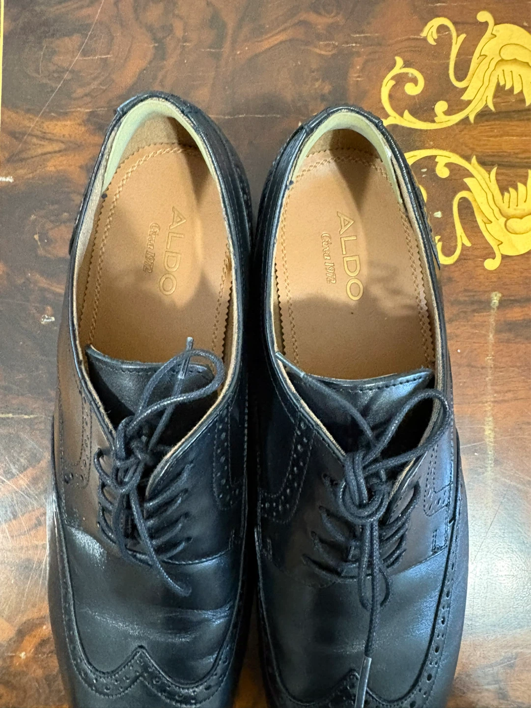 ALDO Men's Black Wingtip Oxfords - Size 12 - photo 3