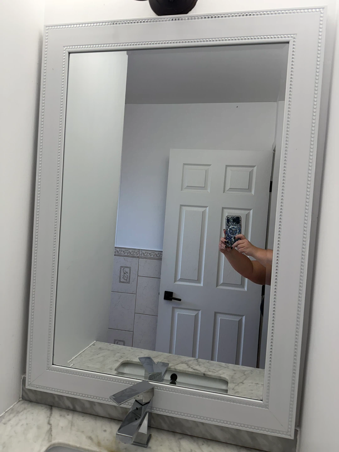 White studded Mirror 42’ H x 30’ W