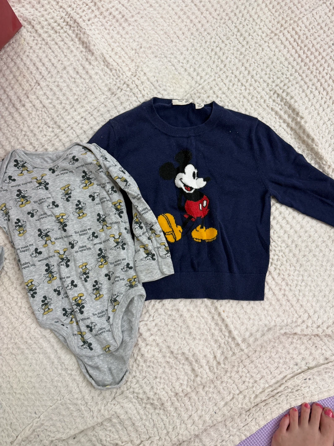 Disney Mickey Mouse Sweater and Onesie Set 2T/3T