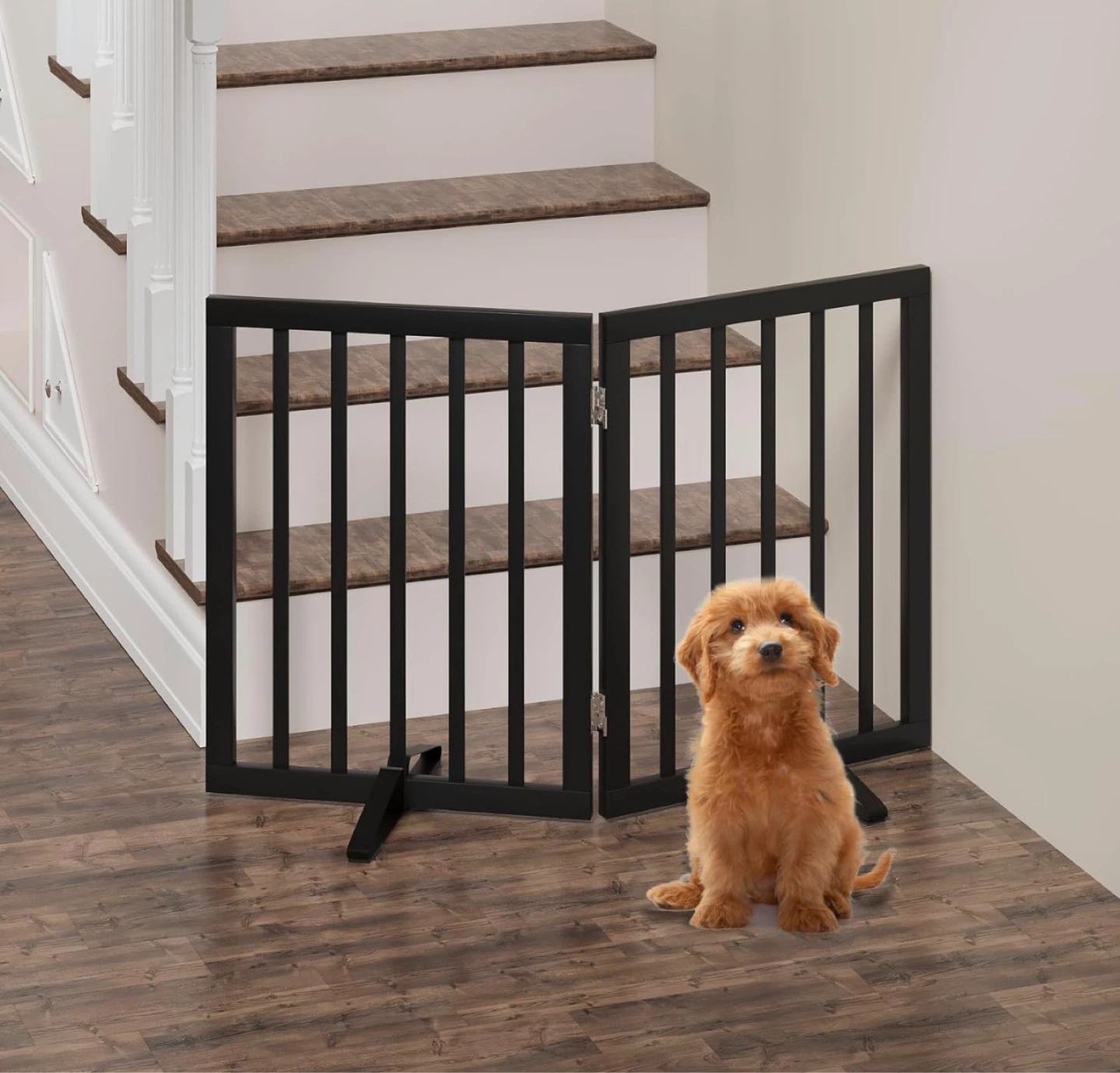 Bamboo Freestanding Dog Gate - Brand new - photo 4