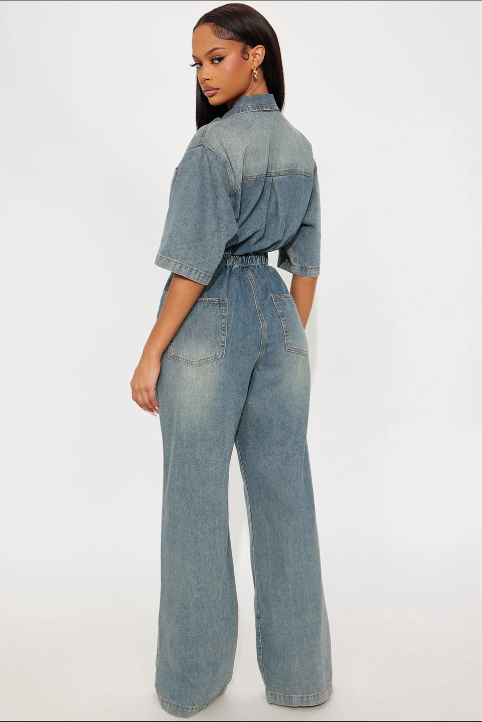 Women's Denim Jumpsuit - photo 2