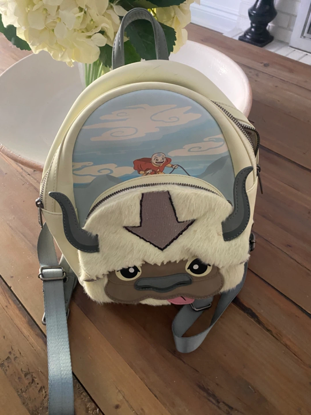 Loungefly Nickelodeon Avatar Aang and Appa Fuzzy Mini Backpack