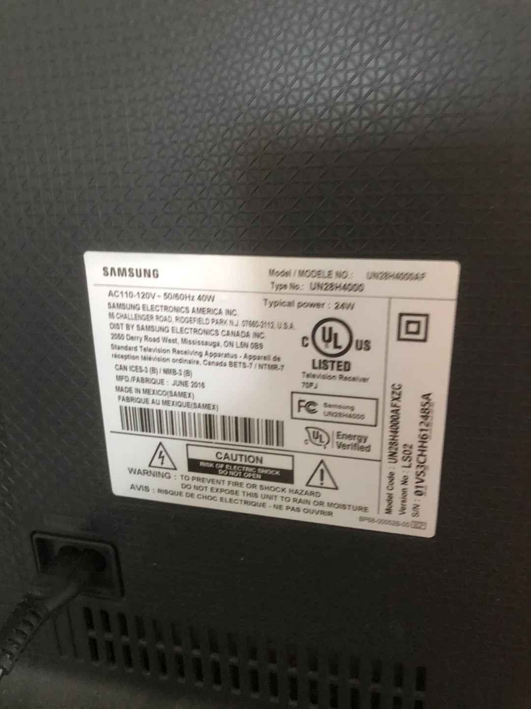 Samsung UN28H4000AF 28" LED TV - photo 5