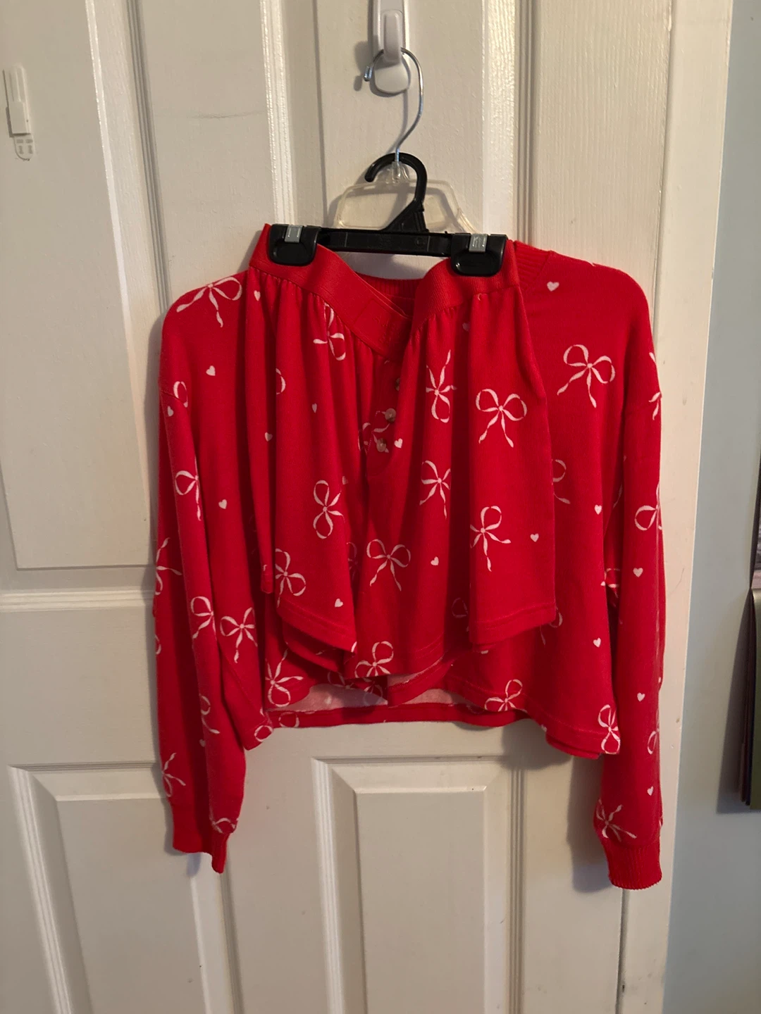 Women American eagle pjs set size Xs bows