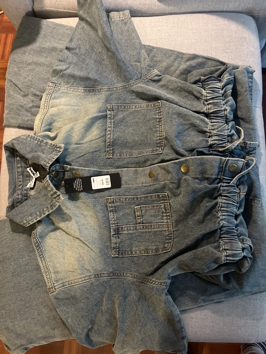 Women's Denim Jumpsuit - photo 4