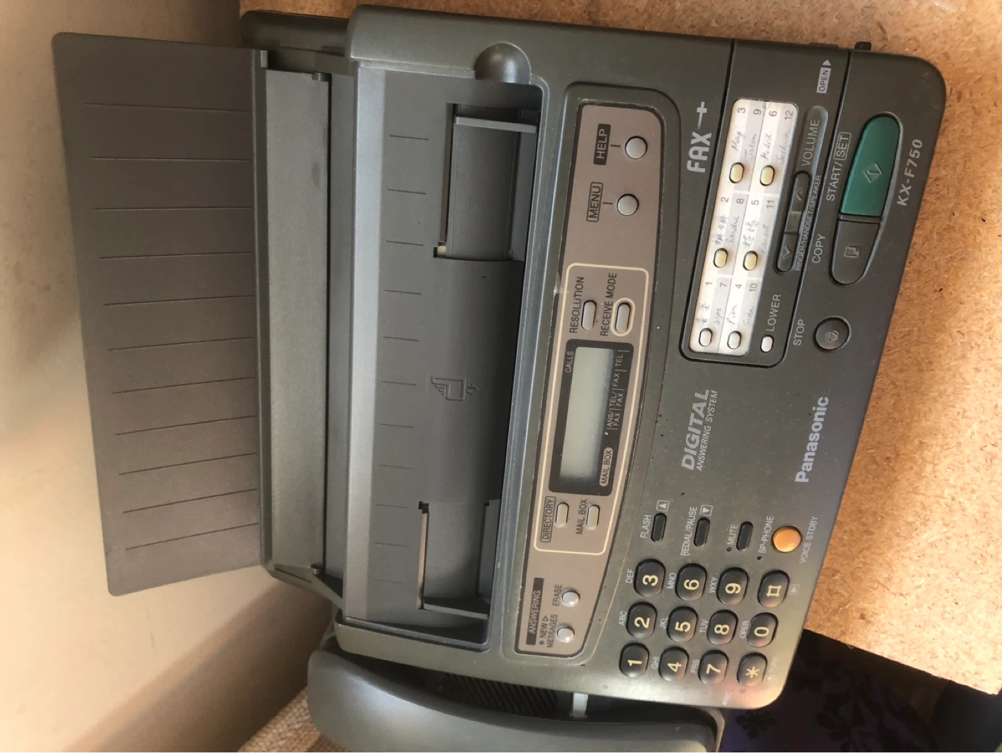 Panasonic KX-F750C Fax Machine with Answering System