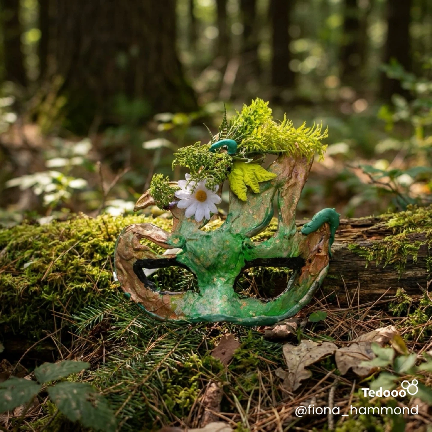 Handmade Forest Spirit Mask - photo 2