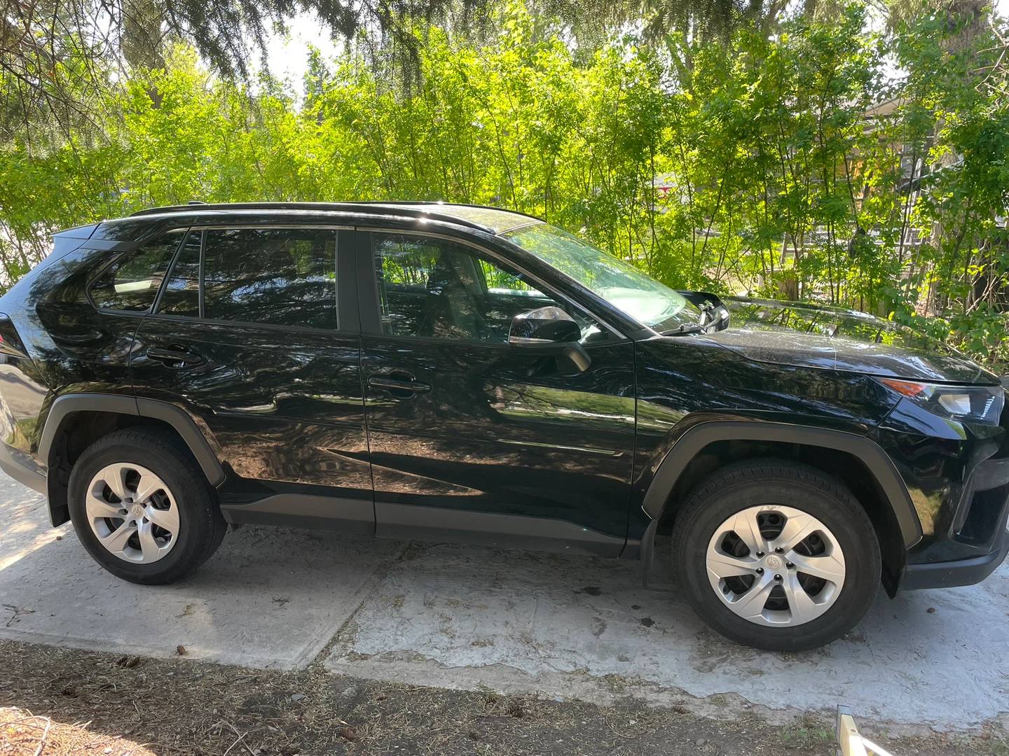 Black Toyota RAV4 SUV