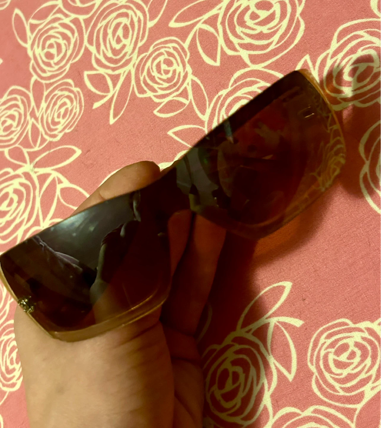 Vintage CHANEL Crystal CC Gold Shield Sunglasses - photo 4